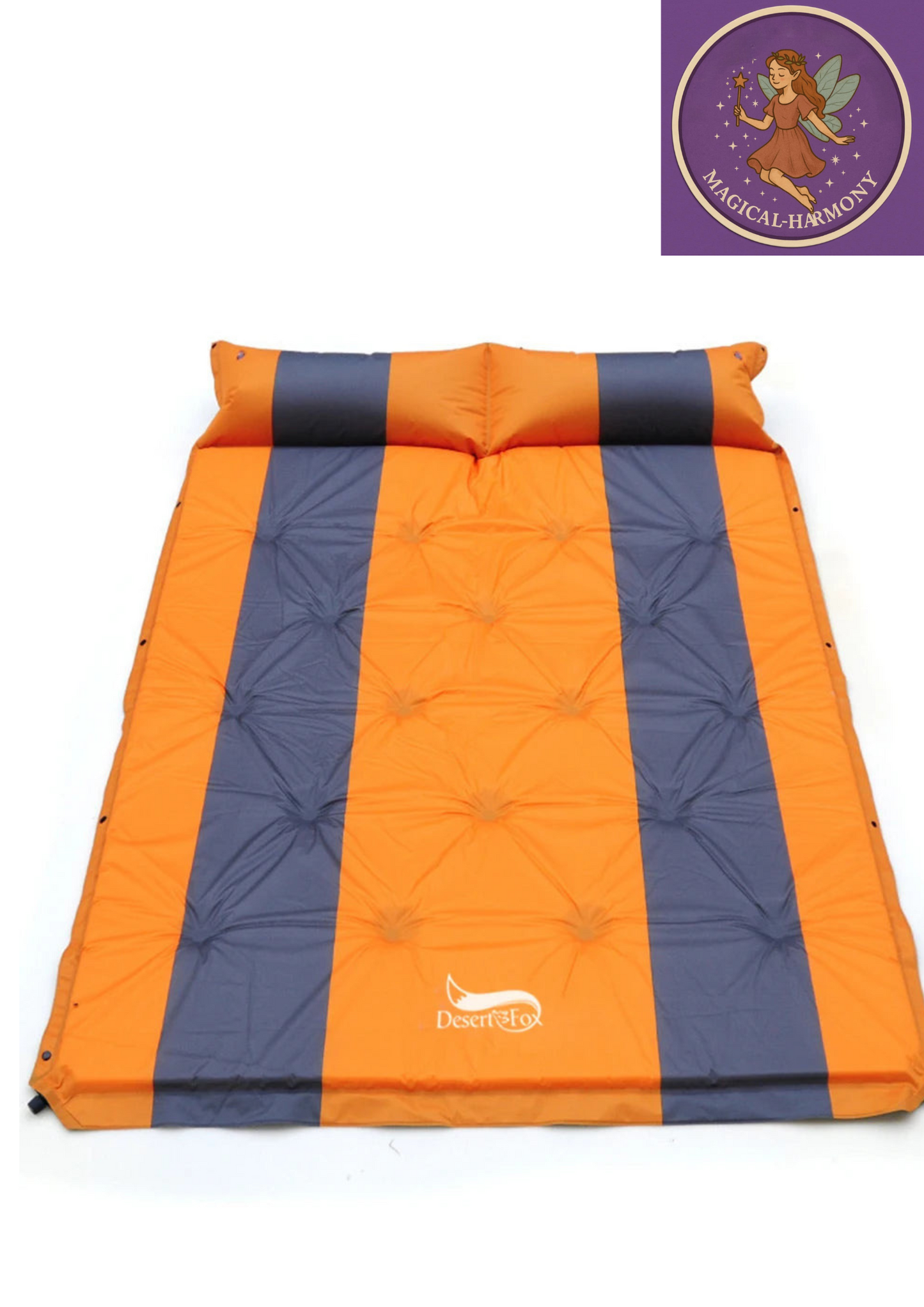 2 Person Air Mattress Self-Inflating Sleeping Mat Attached Air Pillow