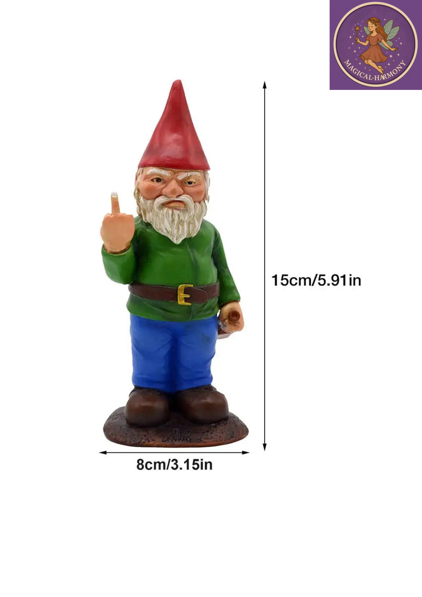Funny Middle Finger Garden Gnome