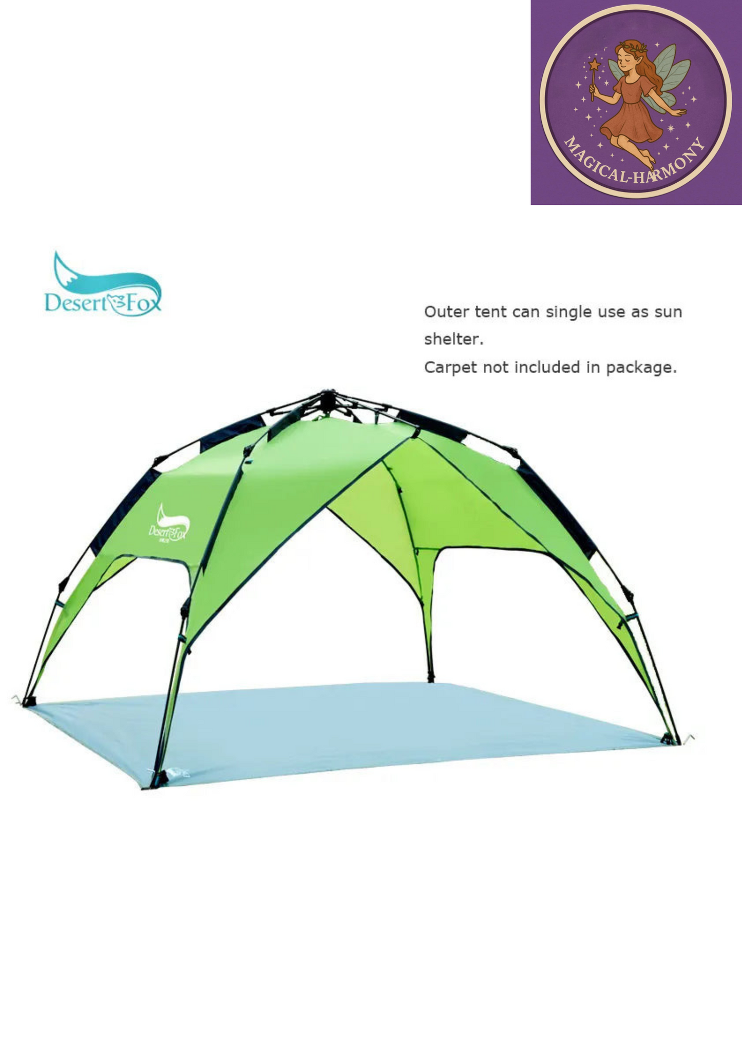 3-4 Person Double Layer Instant Setup Backpacking Tent for Hiking Travel