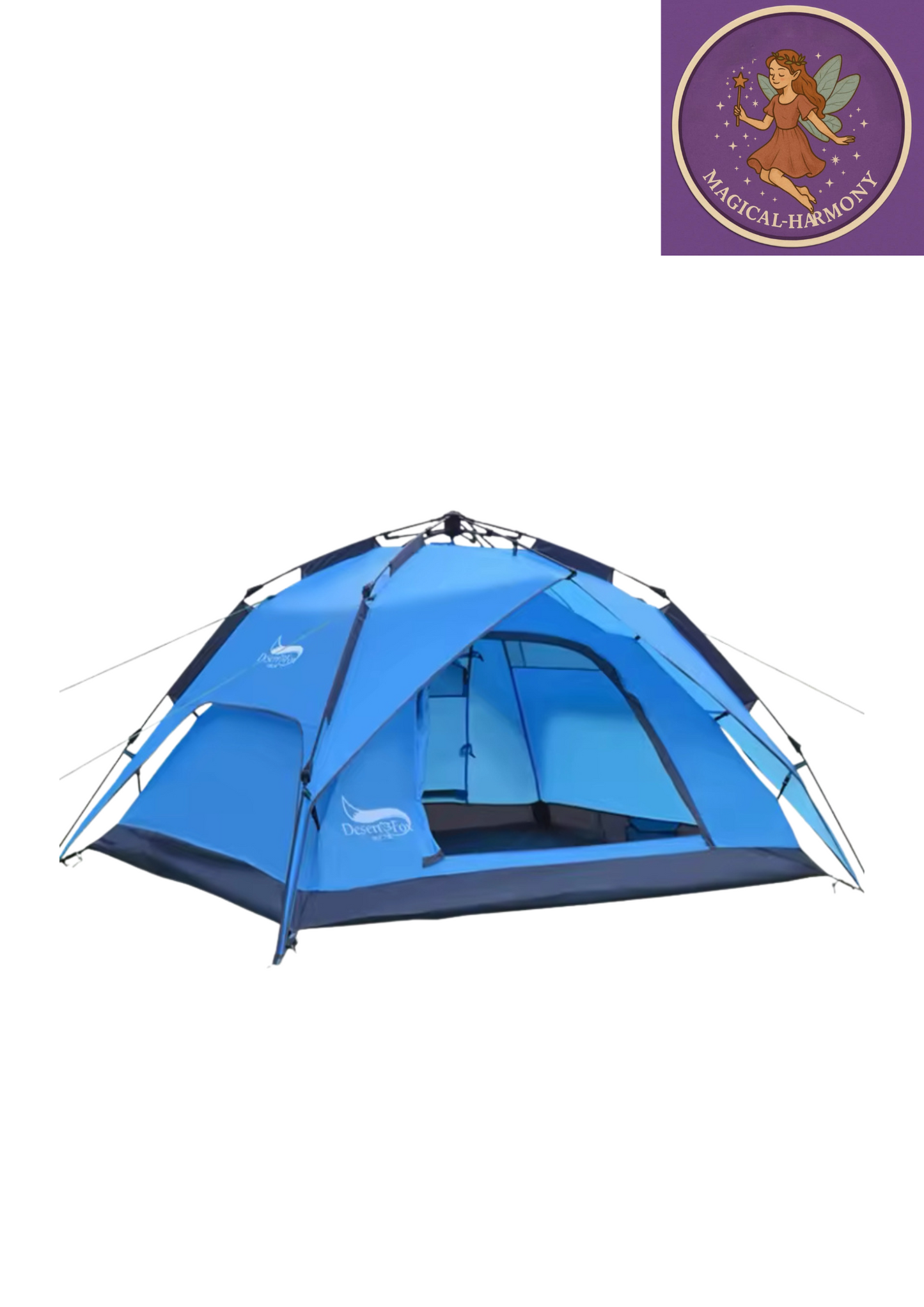 3-4 Person Double Layer Instant Setup Backpacking Tent for Hiking Travel