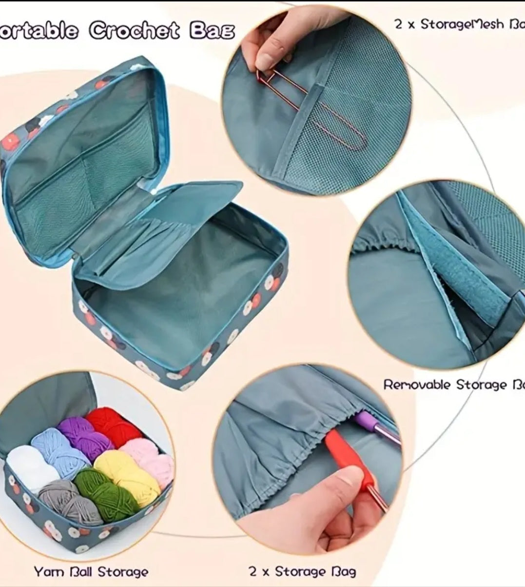 103 Piece DIY Crochet Kit.