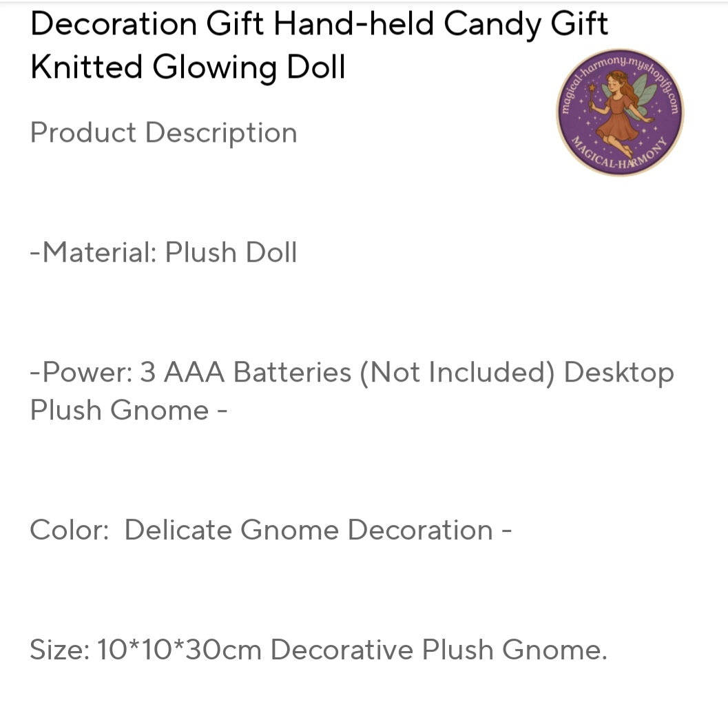 Valentine’s Day Glowing Gnome Dolls