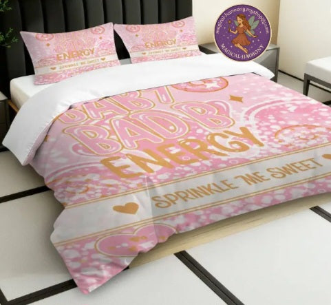 Pink Sprinkle Donut Duvet Set (Single)