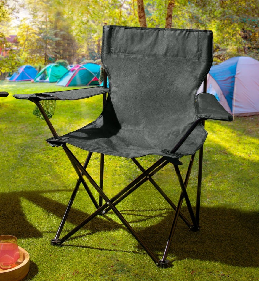 Adult Camping Chair With Drink Holder