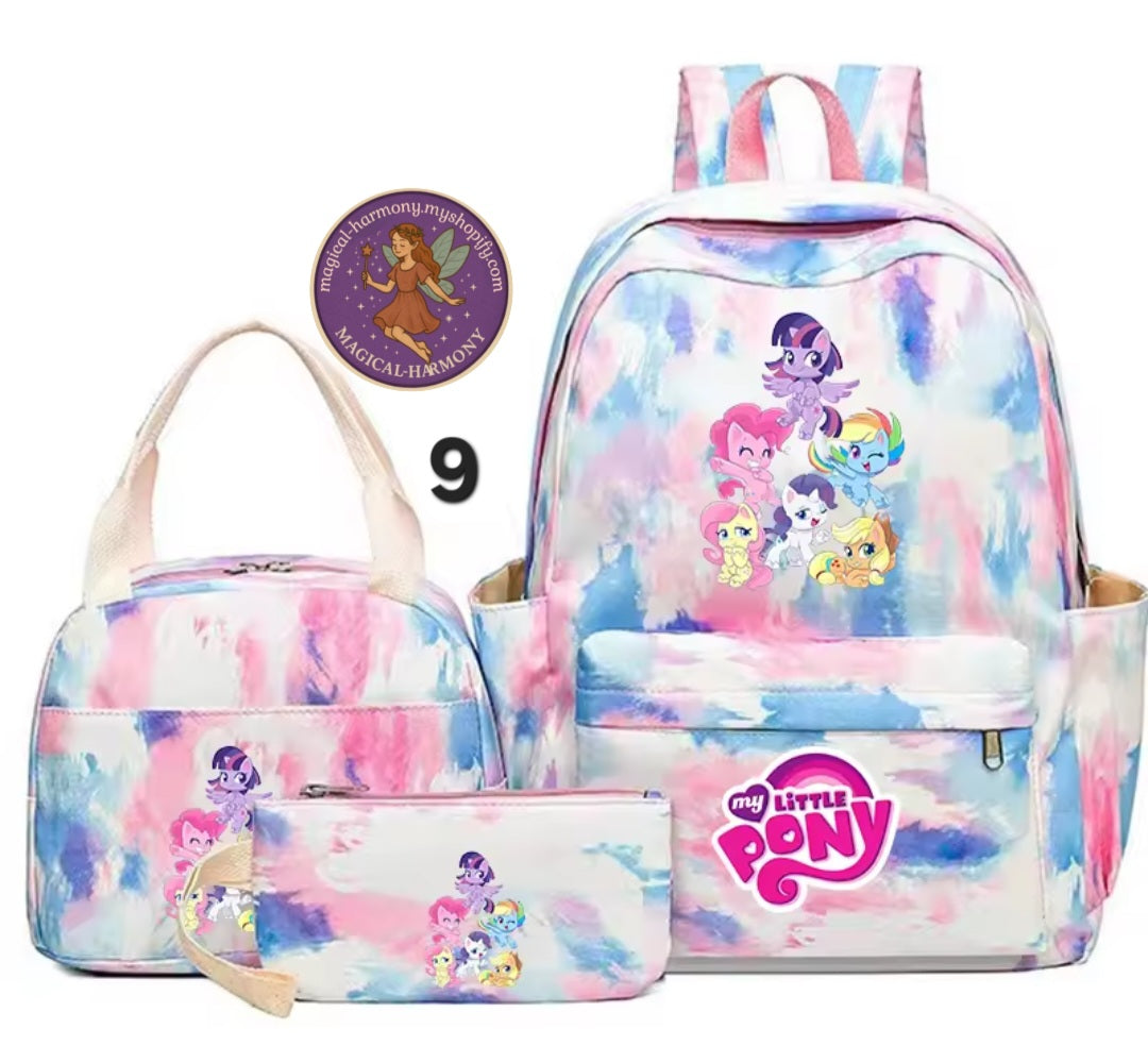 3 Piece Pony Bags.