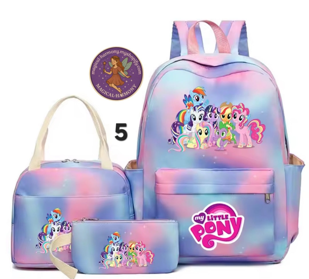 3 Piece Pony Bags.