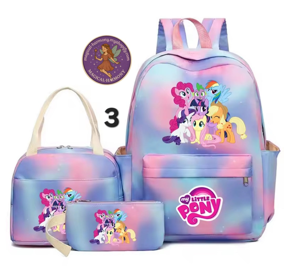 3 Piece Pony Bags.