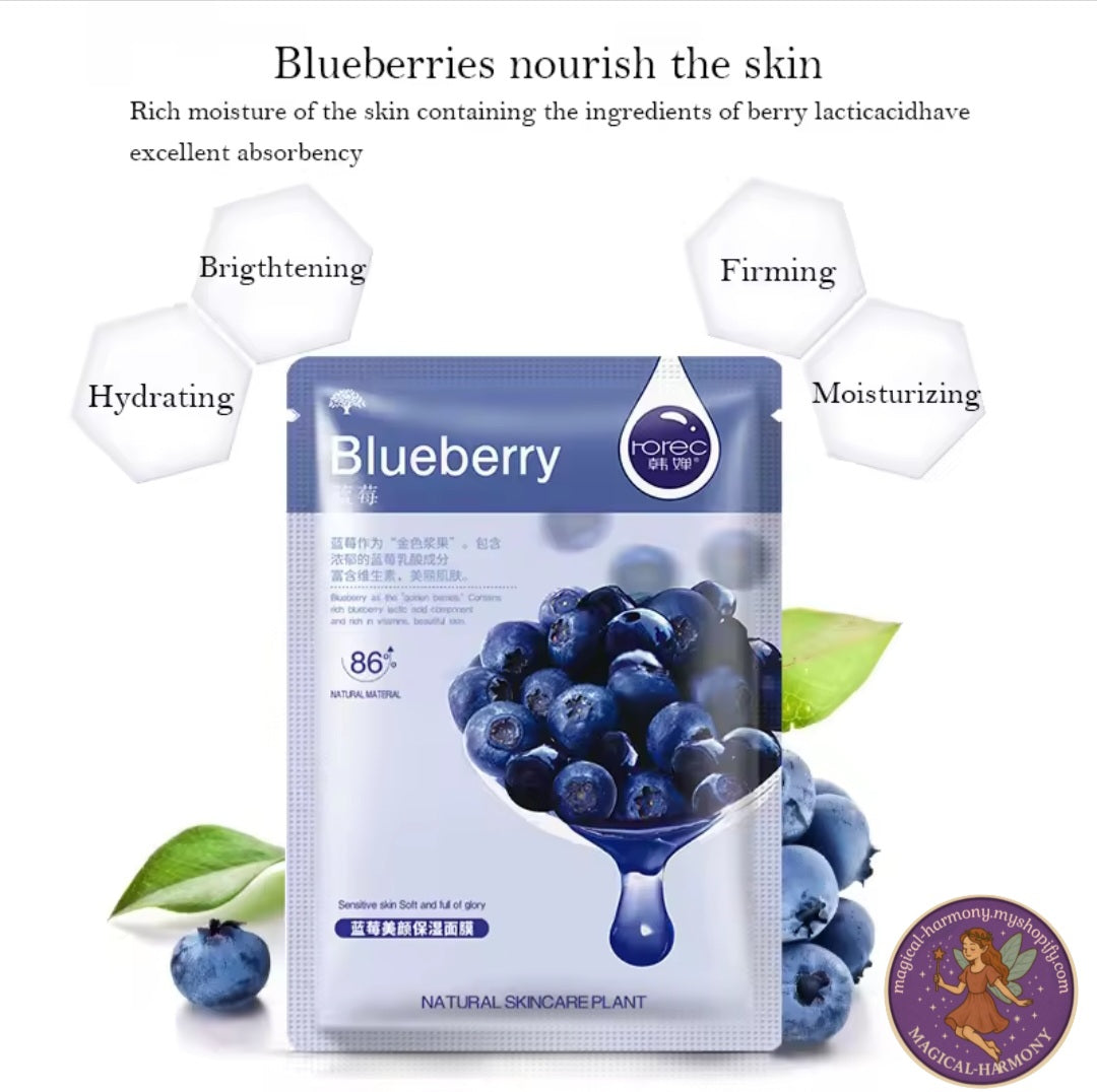 30 Piece Fresh Fruit Facial Mask.