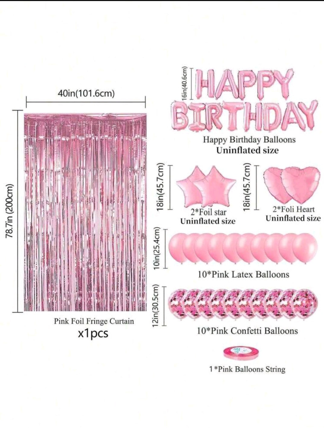 40 Piece Party Decorations