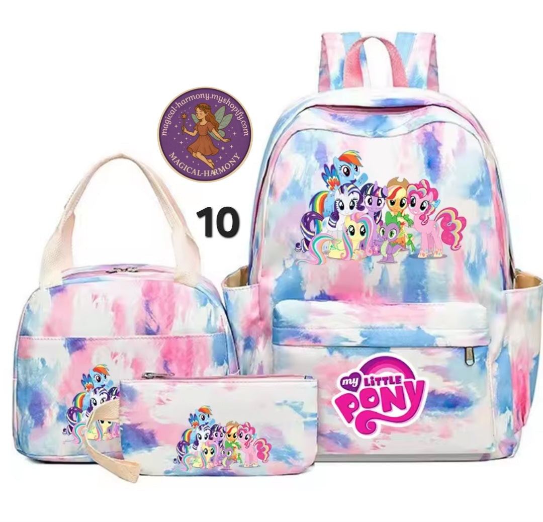 3 Piece Pony Bags.