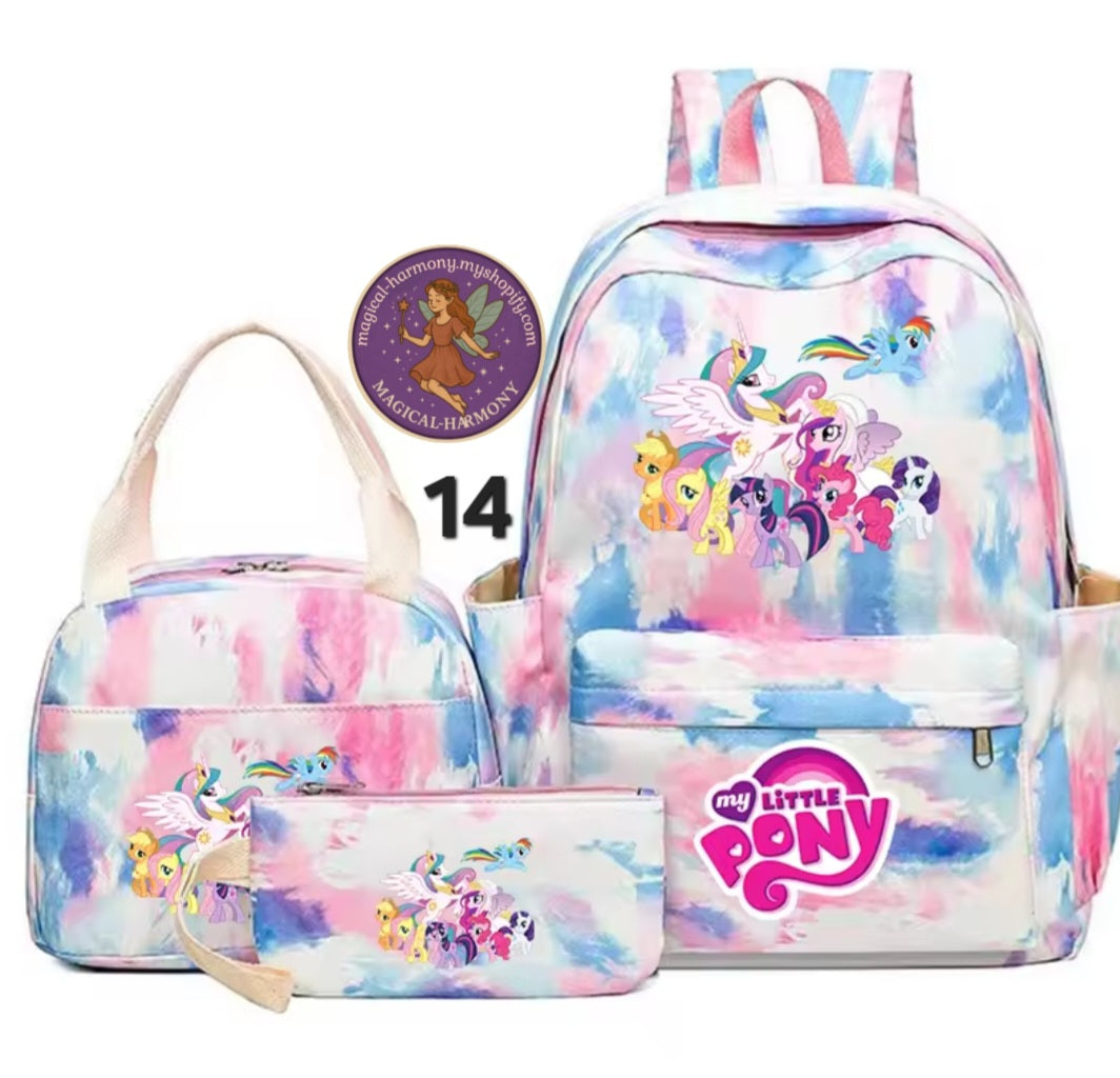 3 Piece Pony Bags.
