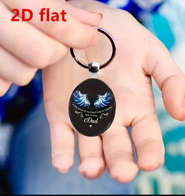In MemoyOf Dad Keyring
