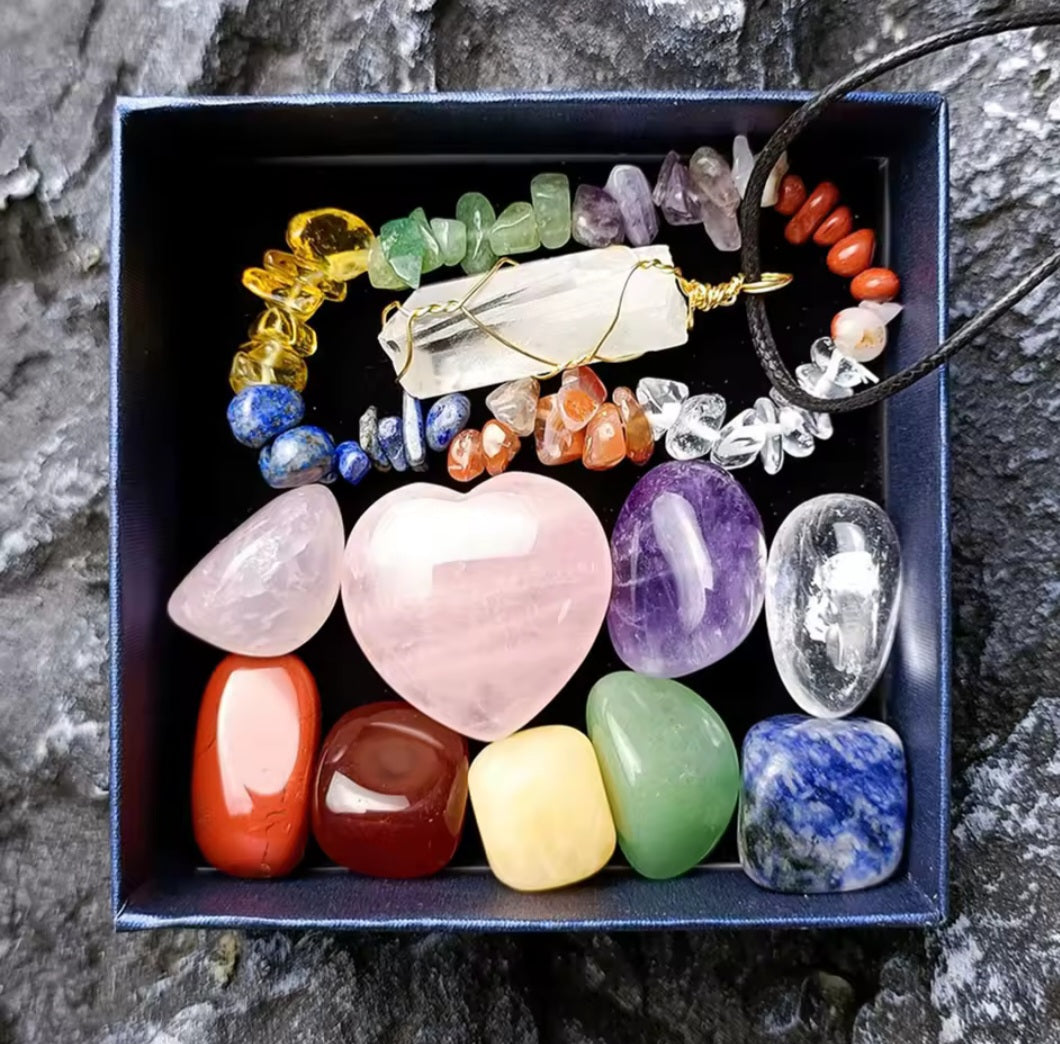 11 Piece Healing Crystal Set