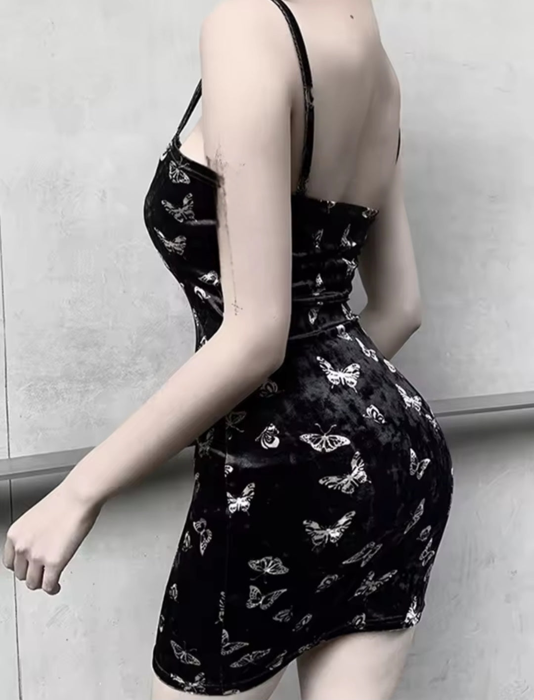 Black Print Dress