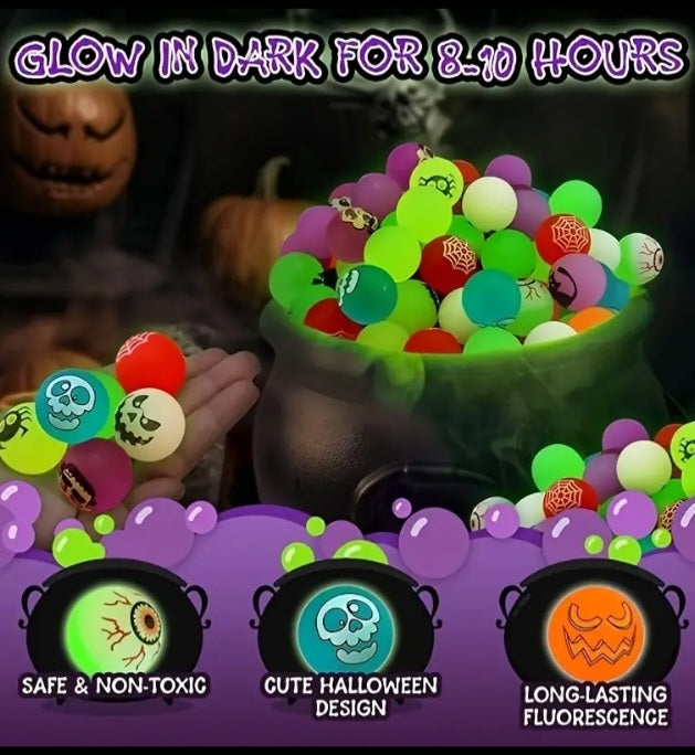 Random Halloween Glow Bouncy Ball.