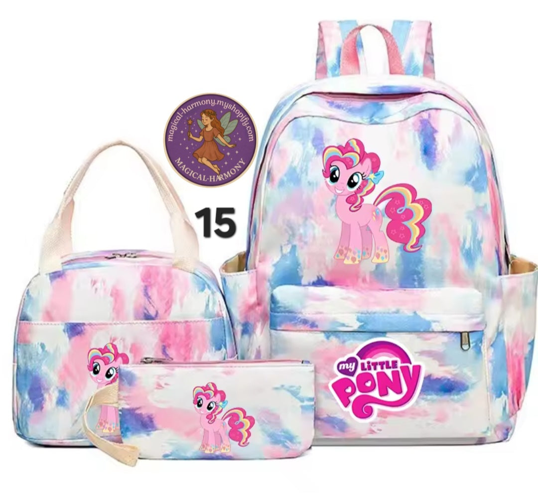 3 Piece Pony Bags.