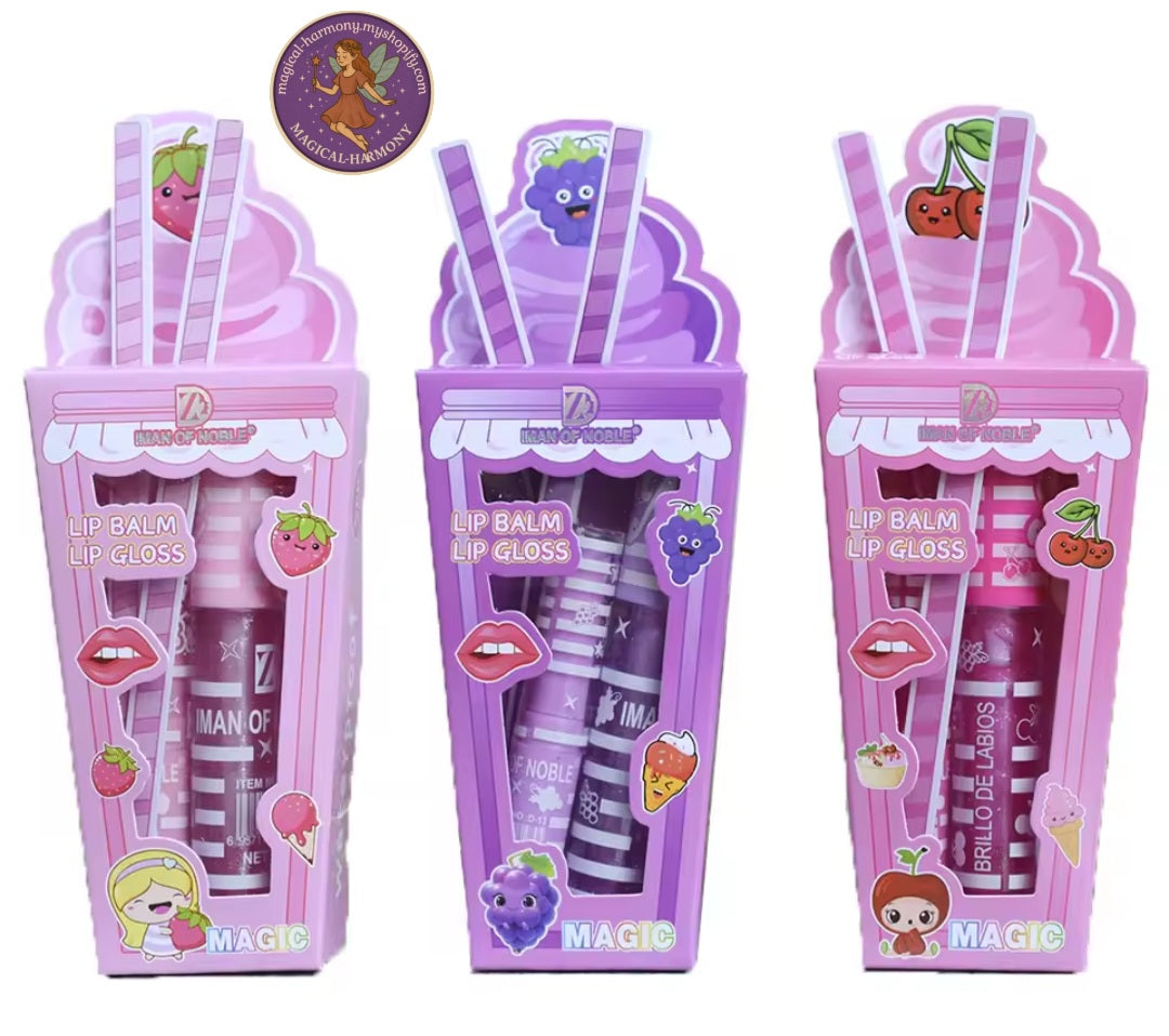 Cute Ice-Cream Lip Care Set!