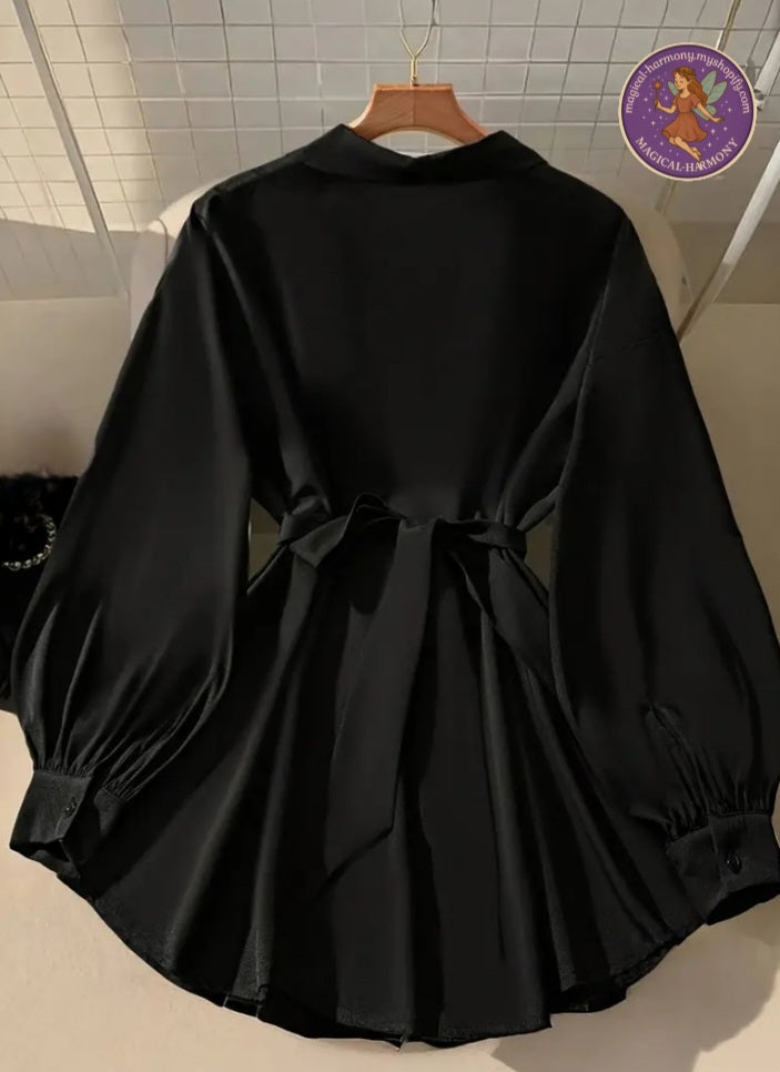 Women’s Plus Size Elegant Long Sleeve Shirt
