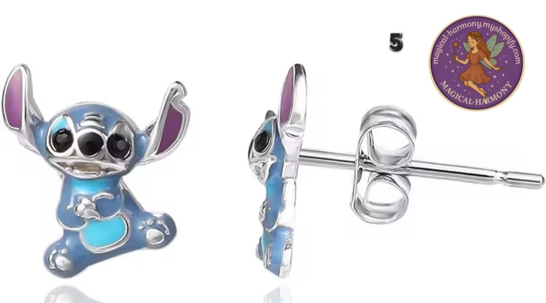 Metal Stitch Pendant Earrings