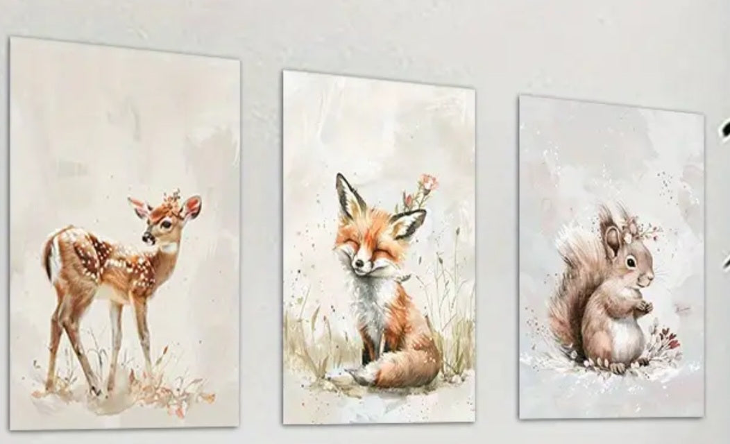 3 Piece Woodland Canvas