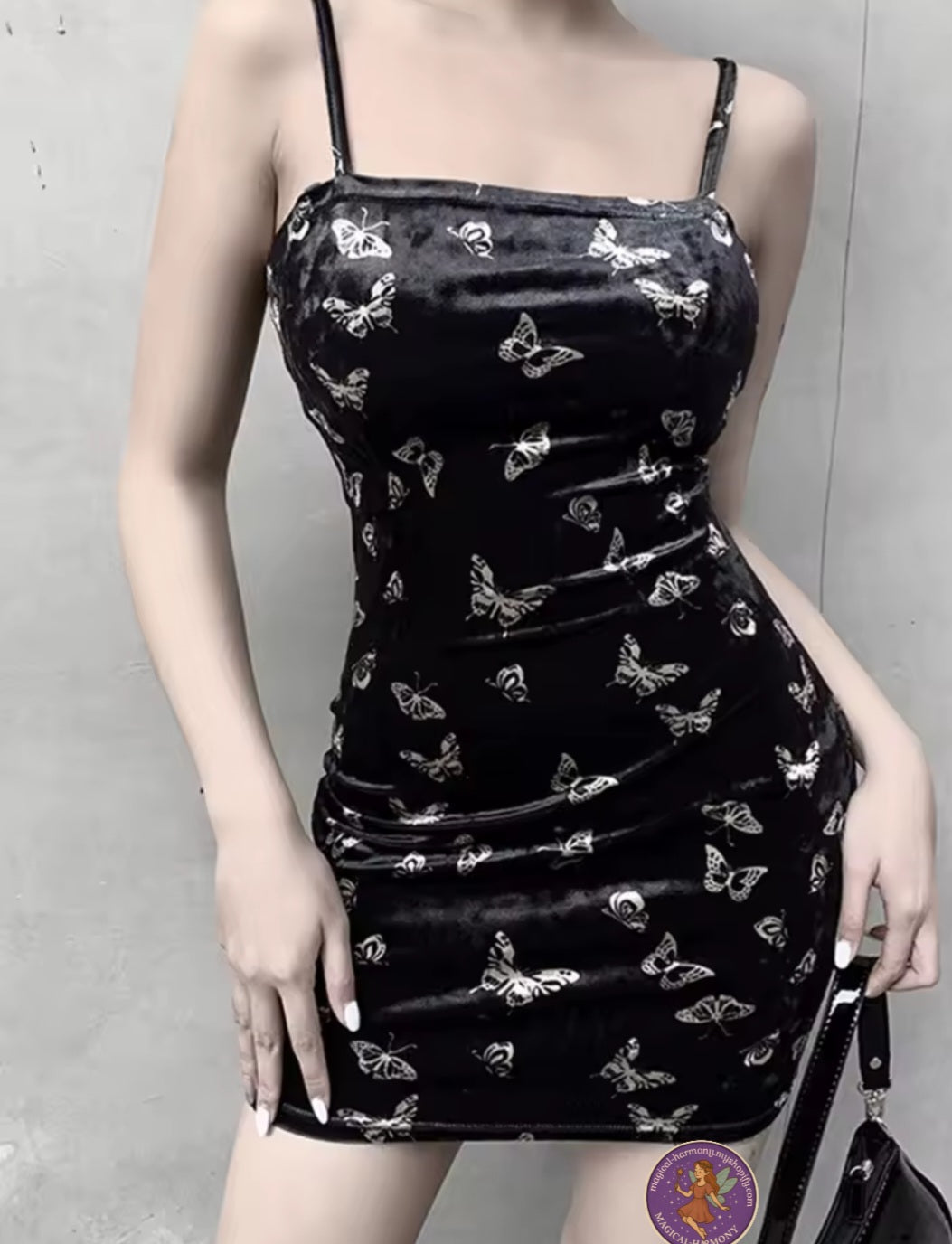 Black Print Dress