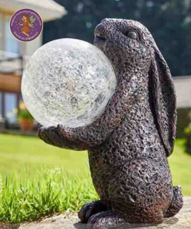 Smart Solar Hare Figurine