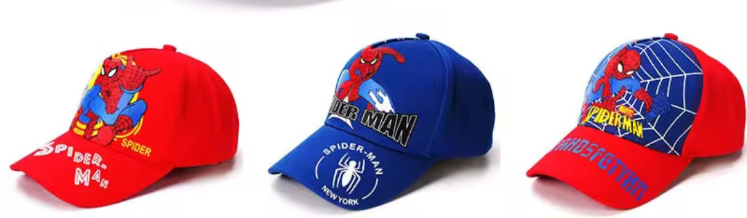 Kids spider baseball/summer cap