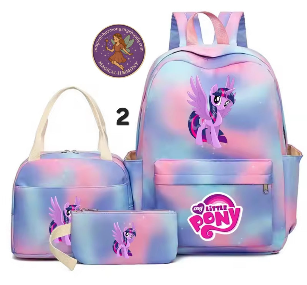 3 Piece Pony Bags.