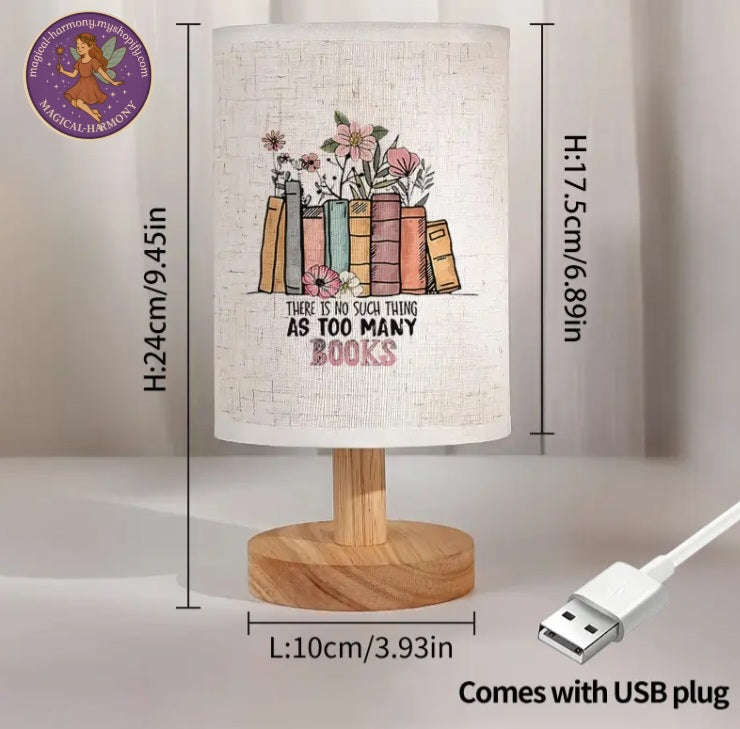 ๐USB Powered Modern Book-Themed Table Lamp๐