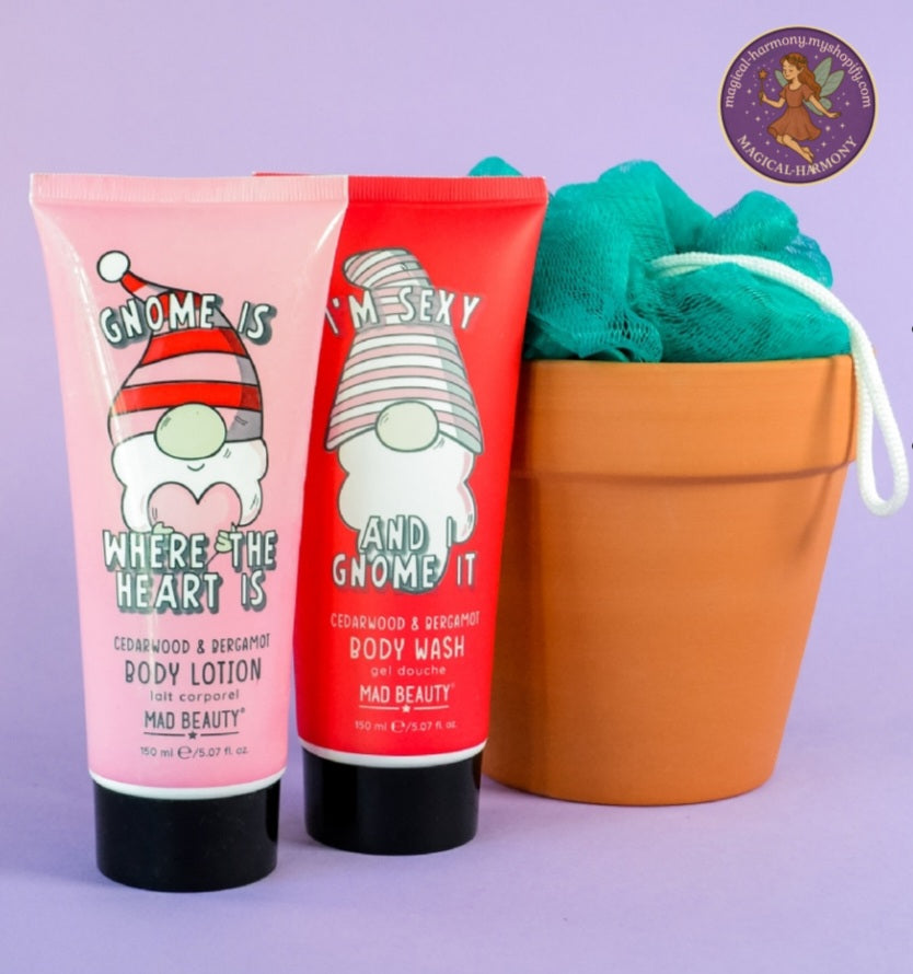 Gnome-themed Plant Pot Bath And Body Set