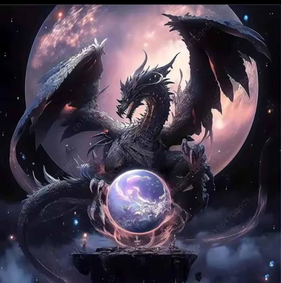 Flying Dragon Diomond Painting