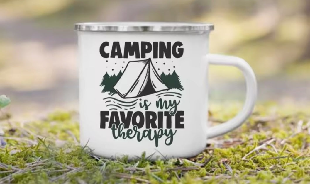 Tin Camping Mug