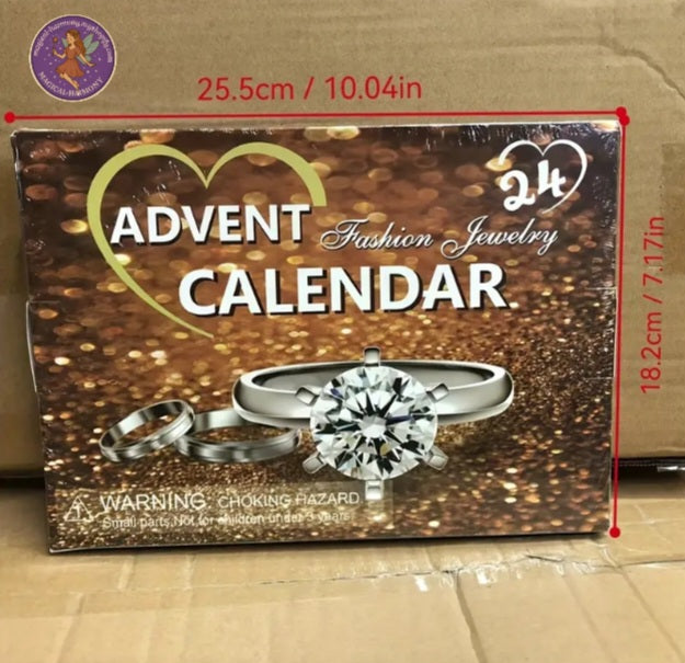 Shimmering Golden Countdown Womens Calendar
