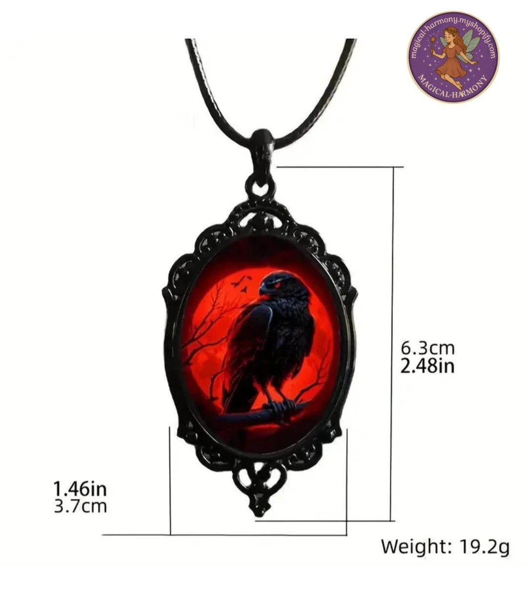 Gothic Crow Necklace