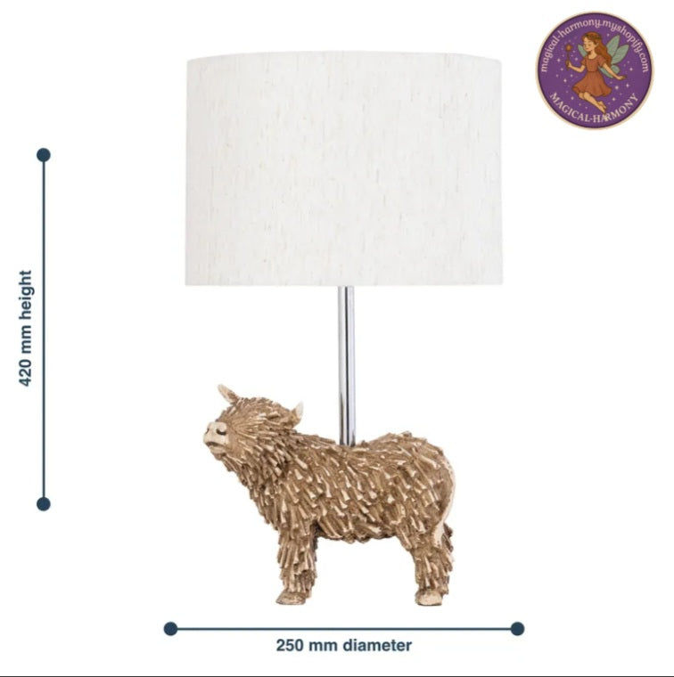 Highland Cow Table Lamp