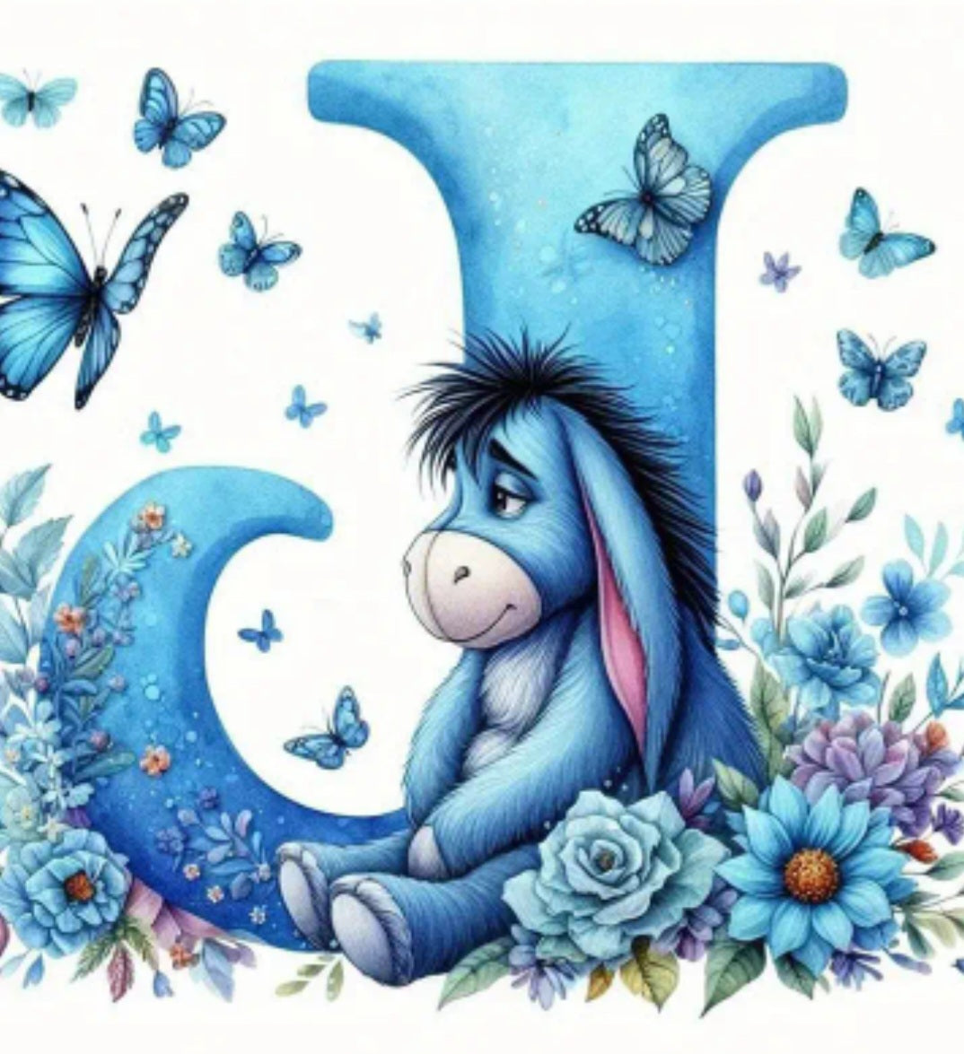 Alphabet Donkey Diamond Painting.