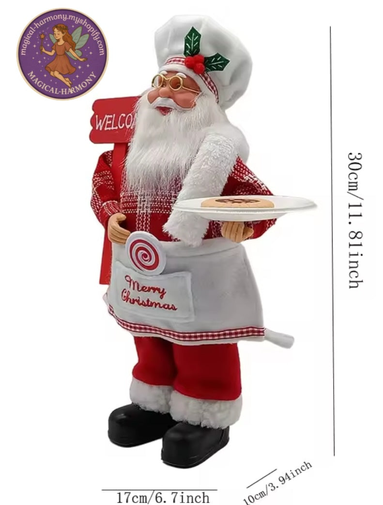 12" Chef Santa.