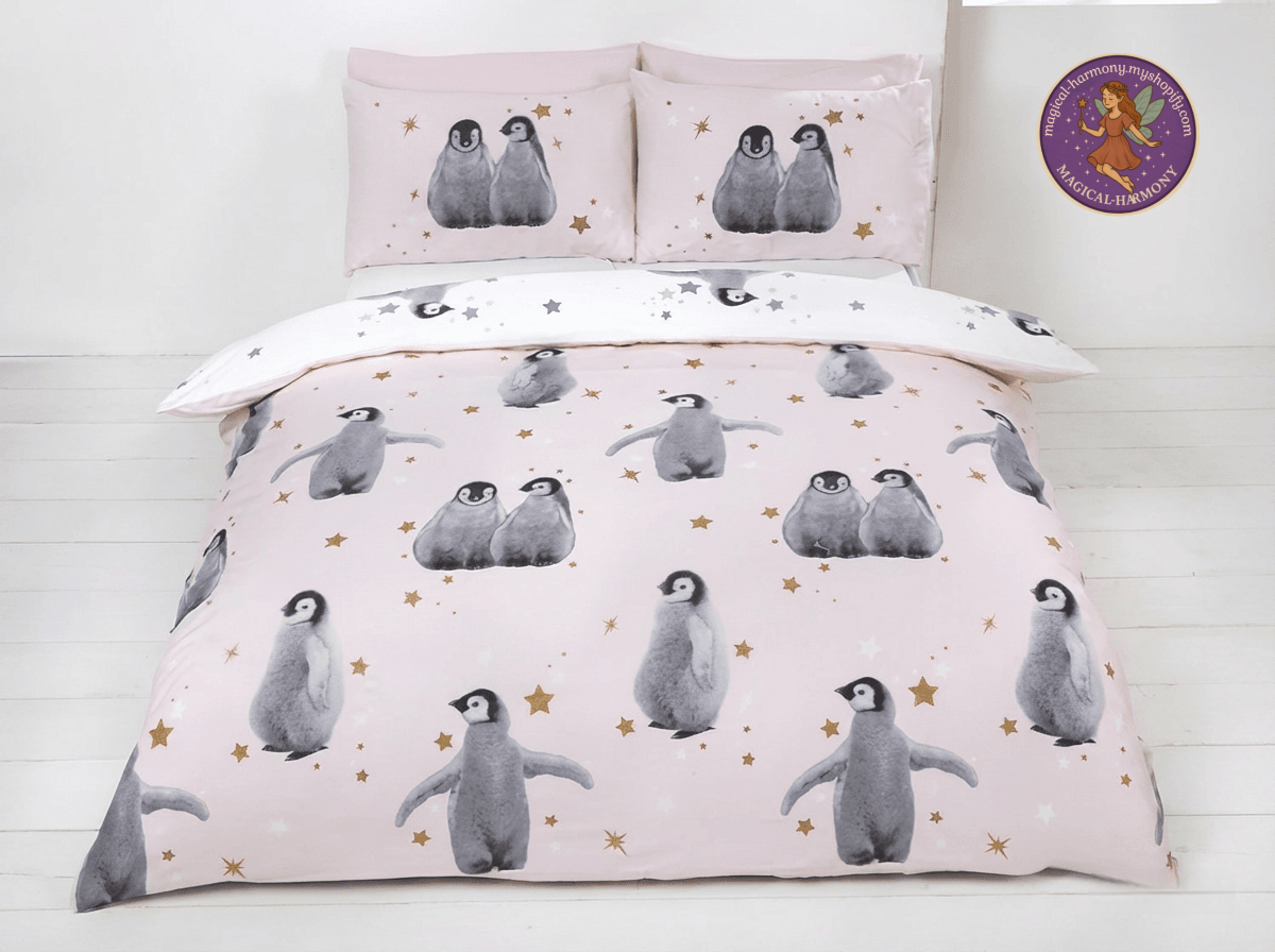 Arctic Dream Penguins Duvet Cover Set
