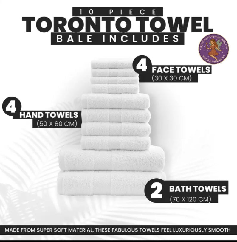 10pcs Luxury Towel Bale Set
