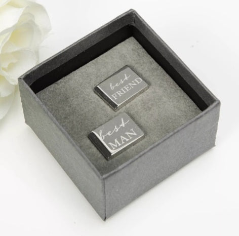 Amore Cufflinks Best Man 15x18x22mm