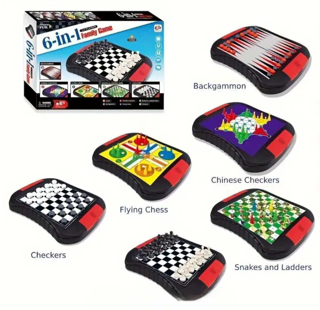 6 In 1 Board Games