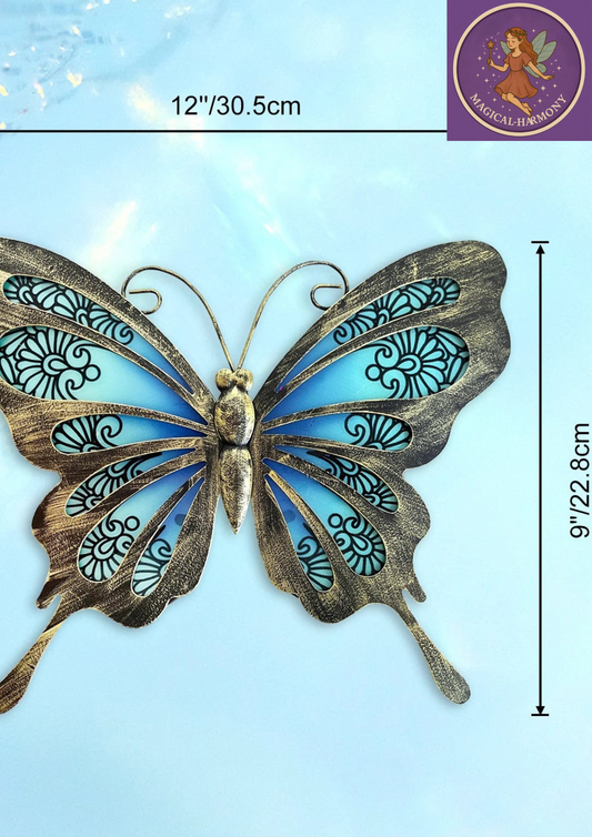 Indoor Home Decor Metal Butterfly Wall Artwork