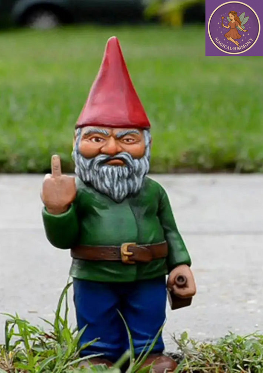Funny Middle Finger Garden Gnome