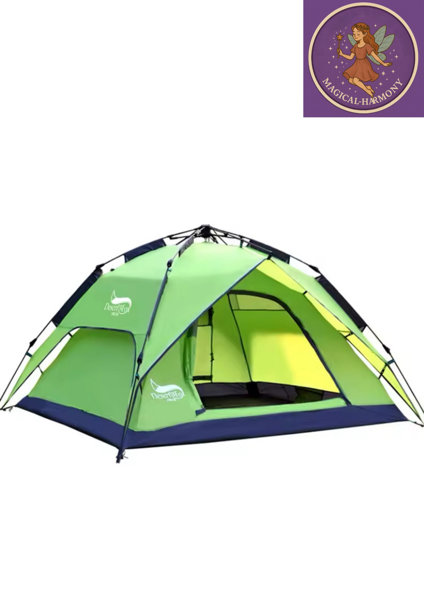 3-4 Person Double Layer Instant Setup Backpacking Tent for Hiking Travel