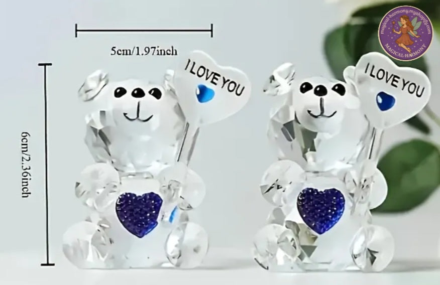 Enchanting Crystal Bear Sculpture