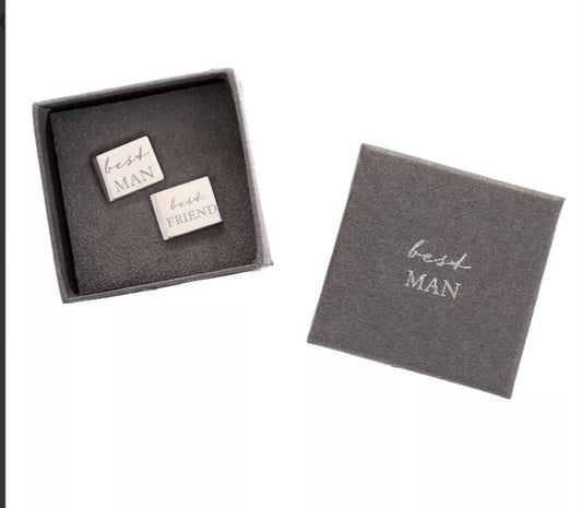 Amore Cufflinks Best Man 15x18x22mm