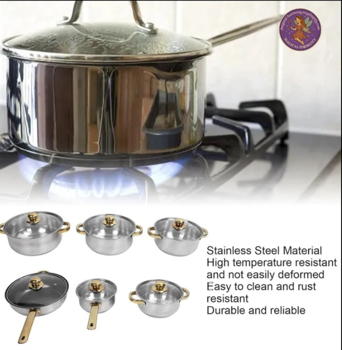 20pcs Stainless Steel Non-Stick Cookware Set