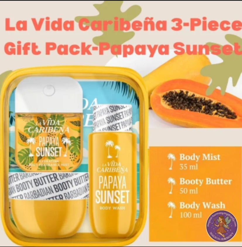 La Vida Caribeña 3-Piece Body Care Gift Set for Women.