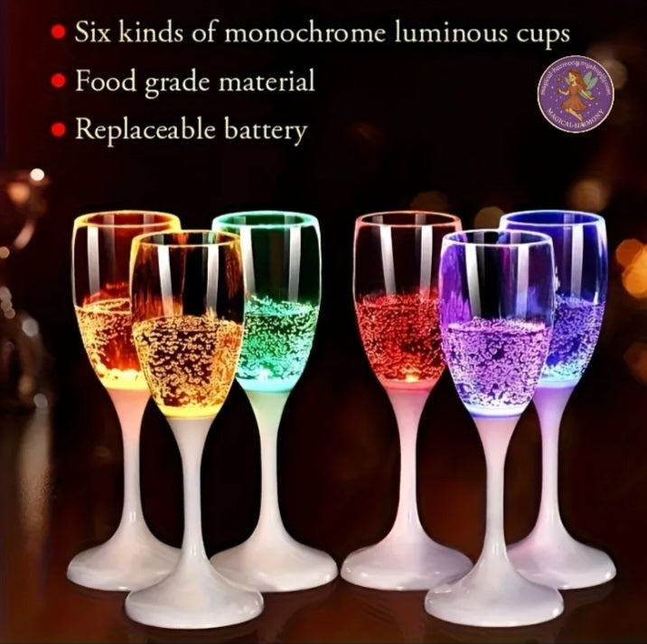 Vibrant Party LED Light-Up Cups (6-Pack)