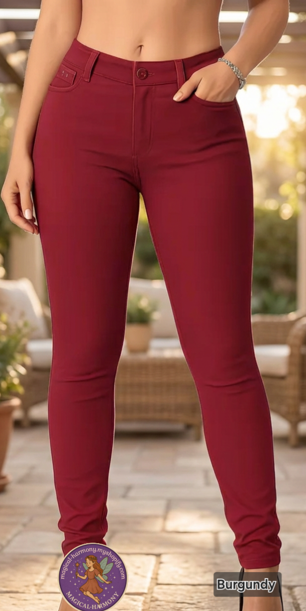 High-Waisted Stretch Jeggings